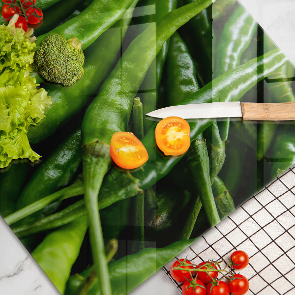 Chopping board Pods peas