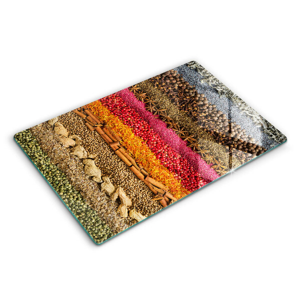 Chopping board Colorful spices