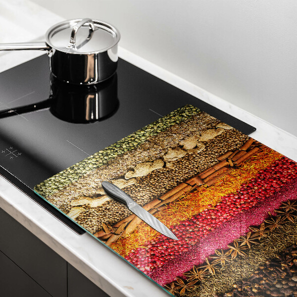 Chopping board Colorful spices