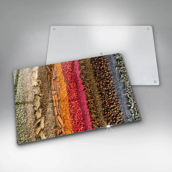 Chopping board Colorful spices