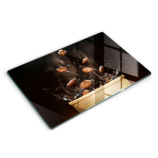 Chopping board Hot coffee beans