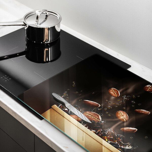 Chopping board Hot coffee beans