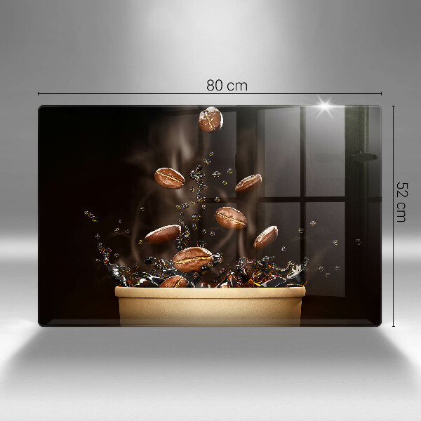 Chopping board Hot coffee beans