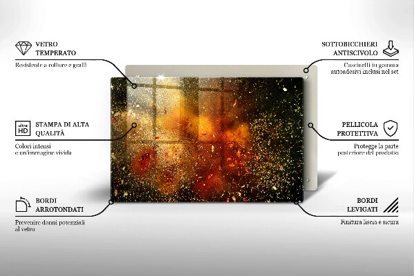 Chopping board Colorful spices