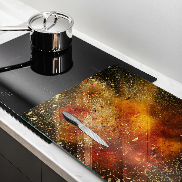 Chopping board Colorful spices