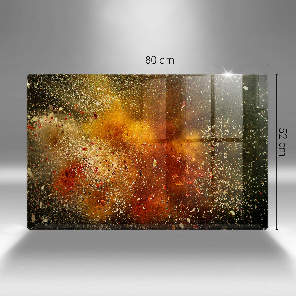 Chopping board Colorful spices