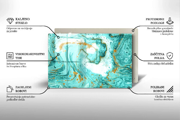 Chopping board Blue abstraction
