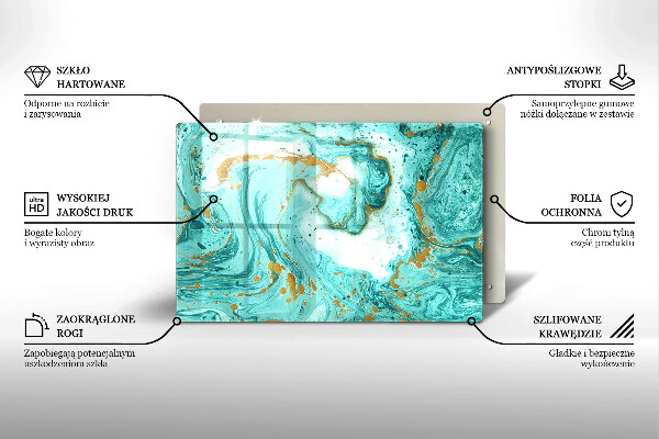 Chopping board Blue abstraction