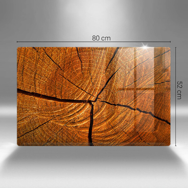 Chopping board glass Wood trunk structure