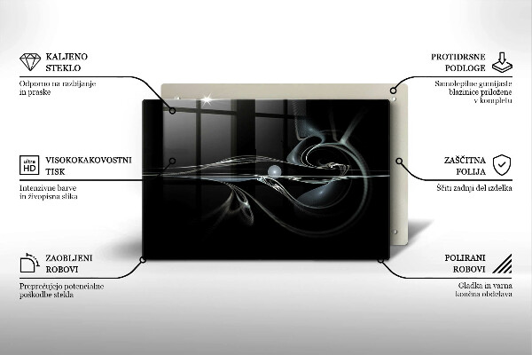 Chopping board glass Modern abstraction