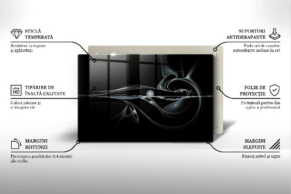 Chopping board glass Modern abstraction