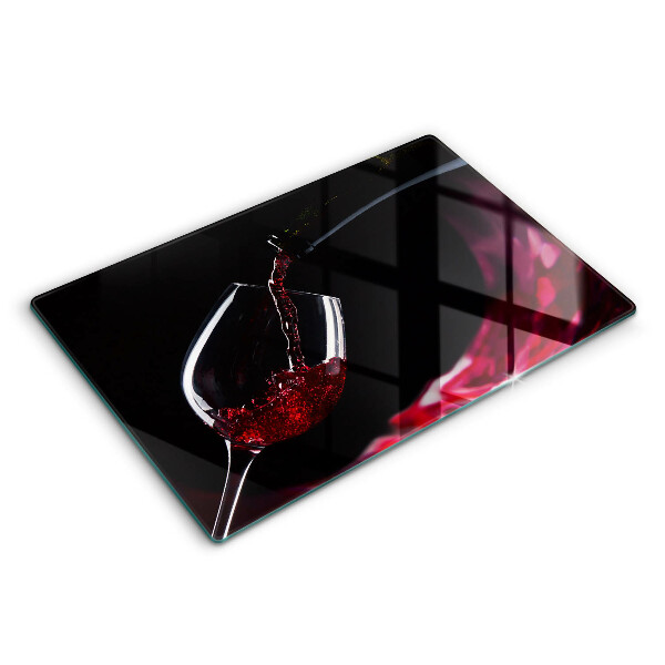 Chopping board glass Red wine glass