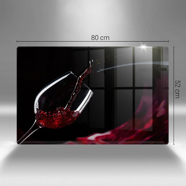 Chopping board glass Red wine glass