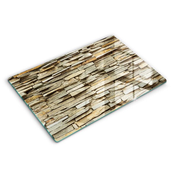 Chopping board glass Decorative stones