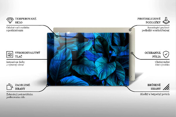 Glass kitchen board Jungle vegetation leaves