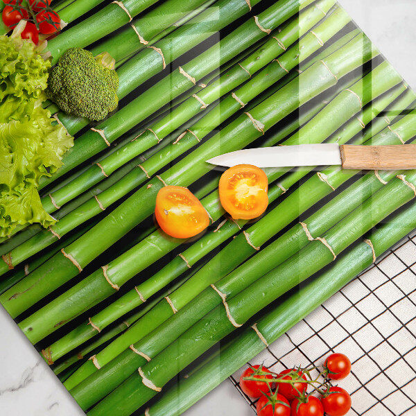 Chopping board glass Nature bamboo