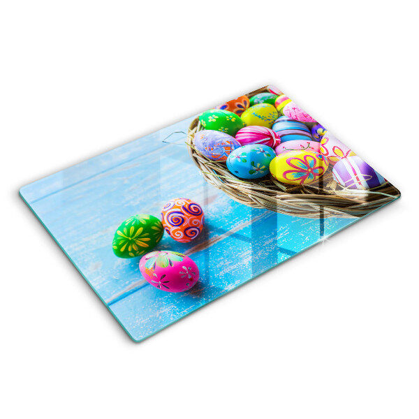 Chopping board Easter eggs