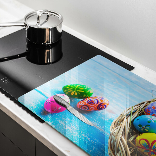 Chopping board Easter eggs