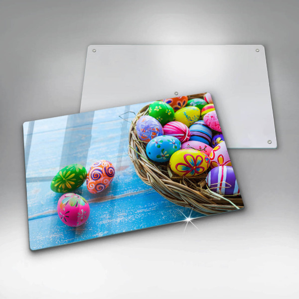Chopping board Easter eggs