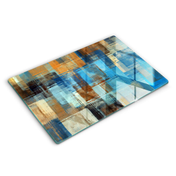 Chopping board glass Painted background