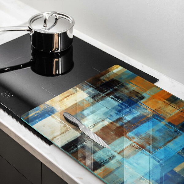 Chopping board glass Painted background