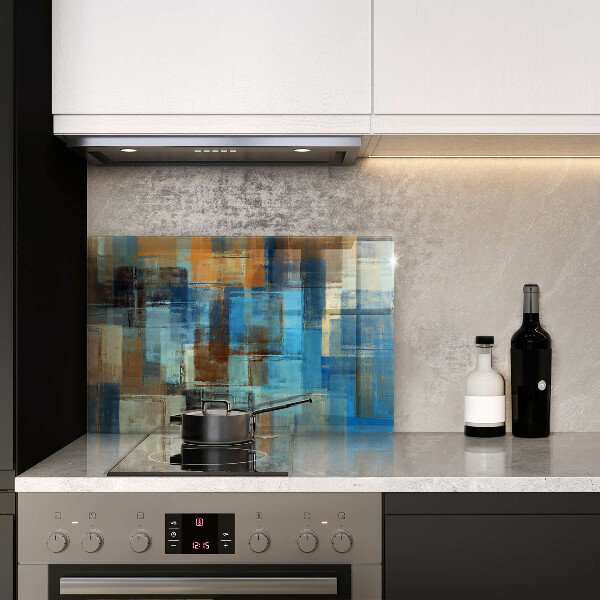 Chopping board glass Painted background