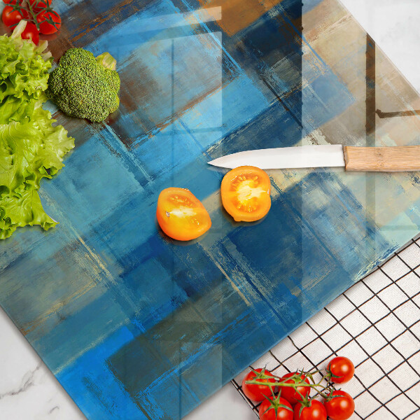 Chopping board glass Painted background