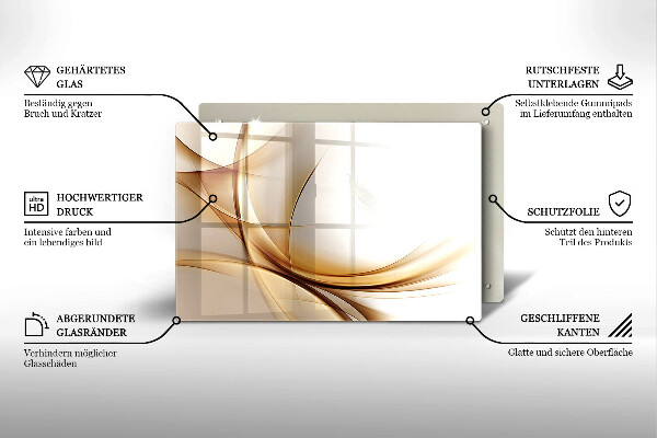Chopping board glass Abstraction shapes