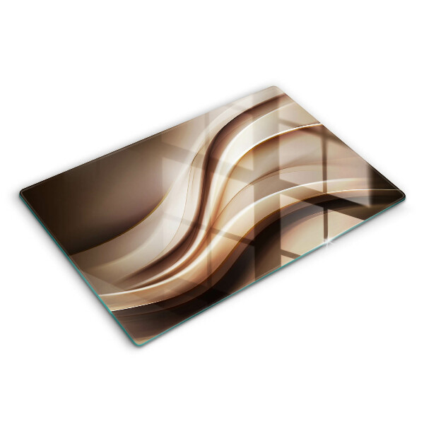 Chopping board glass Abstraction mild lines