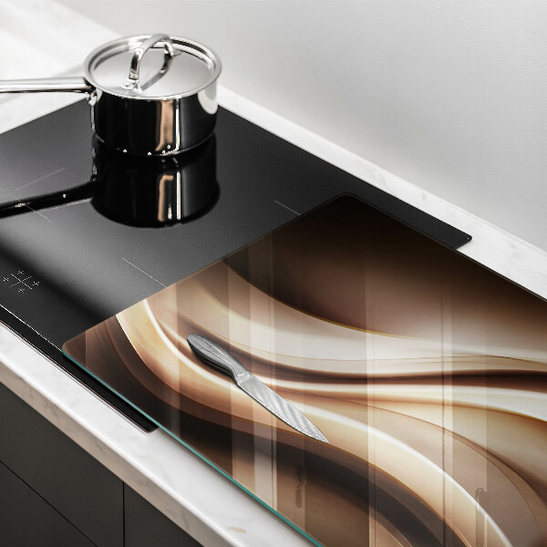 Chopping board glass Abstraction mild lines