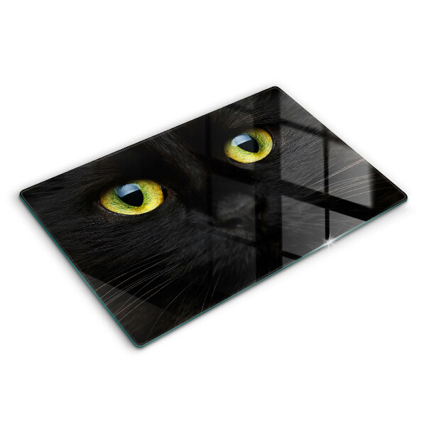 Glass cutting board Animal cat eyes