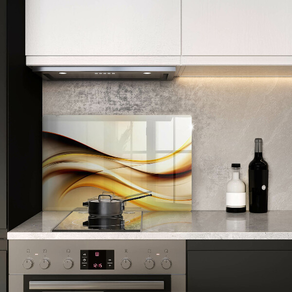 Chopping board glass Abstraction smoke lines