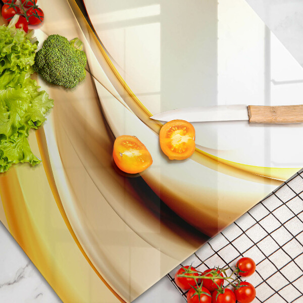 Chopping board glass Abstraction smoke lines