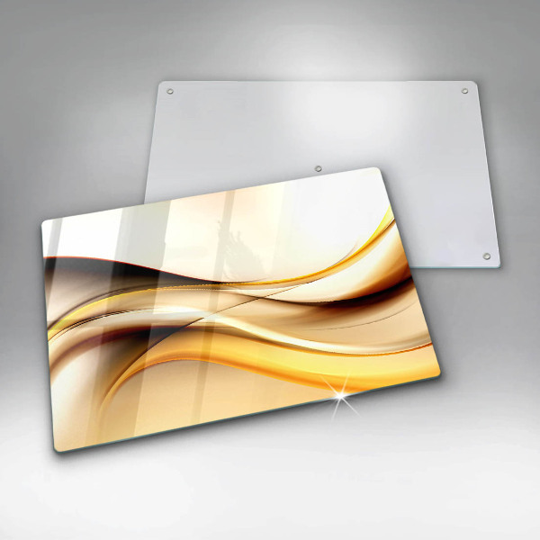 Chopping board glass Abstraction smoke lines