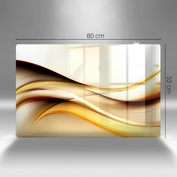 Chopping board glass Abstraction smoke lines