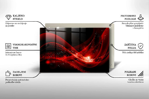 Chopping board glass Modern abstraction