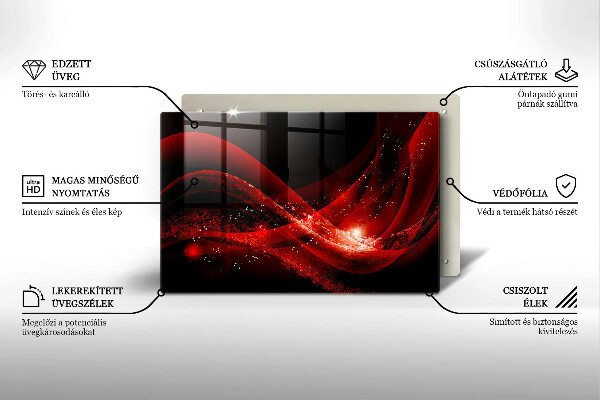 Chopping board glass Modern abstraction
