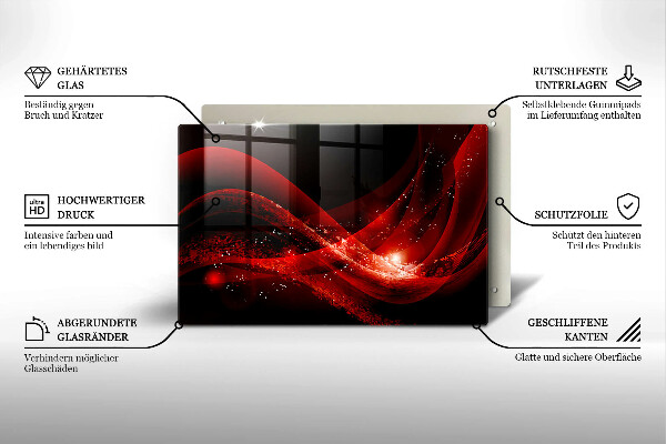 Chopping board glass Modern abstraction