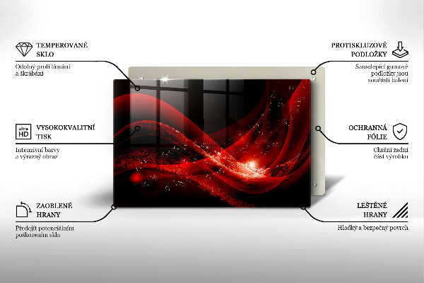 Chopping board glass Modern abstraction