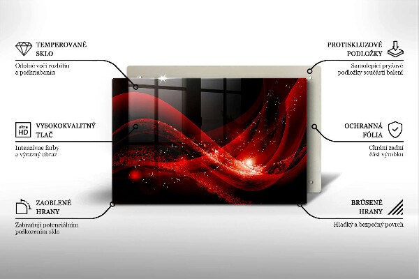 Chopping board glass Modern abstraction