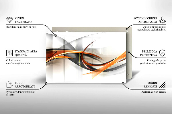 Chopping board glass Modern shapes