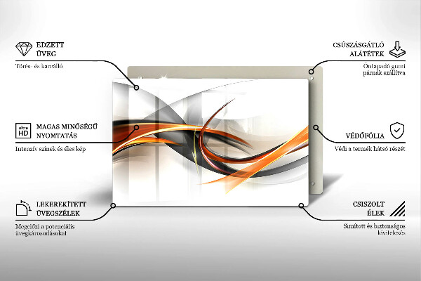 Chopping board glass Modern shapes