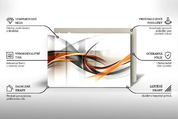 Chopping board glass Modern shapes