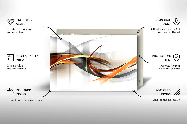 Chopping board glass Modern shapes