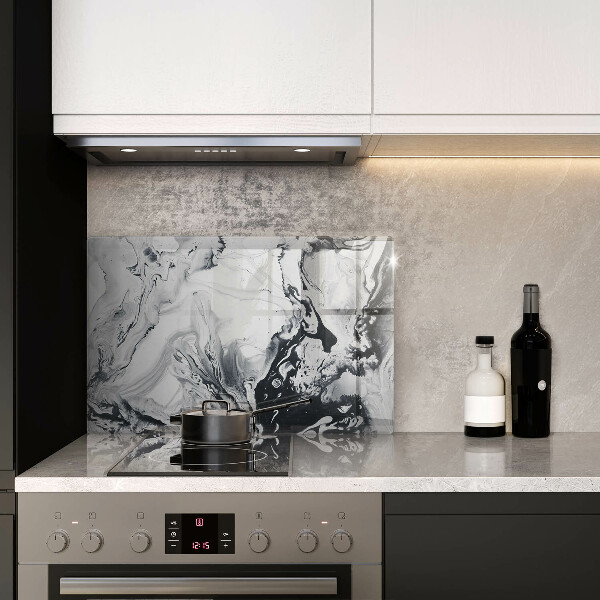 Chopping board glass Ink abstraction