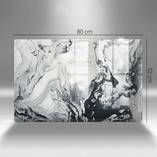 Chopping board glass Ink abstraction