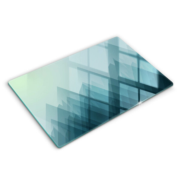 Chopping board glass Abstract mountains