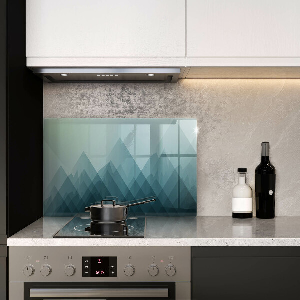Chopping board glass Abstract mountains
