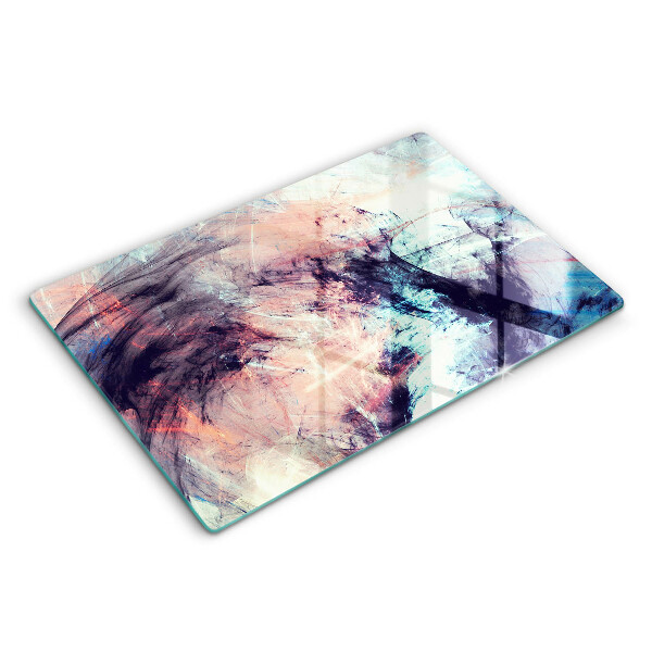 Chopping board glass Painted abstraction