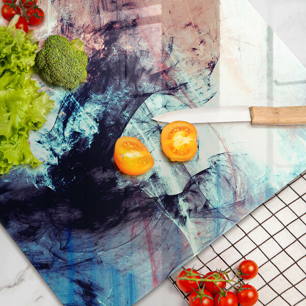 Chopping board glass Painted abstraction